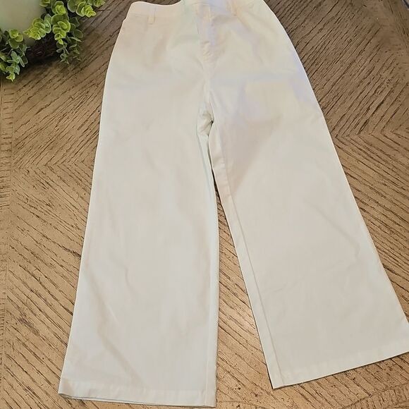 White Wide-Leg Trouser Size 7/8 - Picture 12 of 12